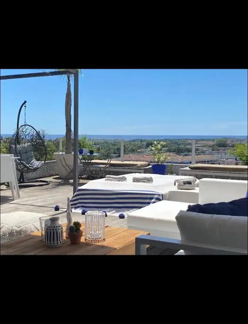 Villa Style Ibiza 3 Chambres, Vue Mer Jacuzzi Mandelieu Francja