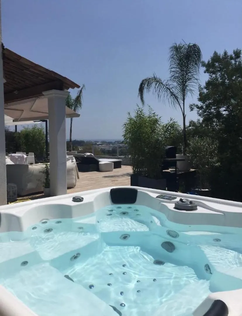 Villa Style Ibiza 3 Chambres, Vue Mer Jacuzzi Mandelieu